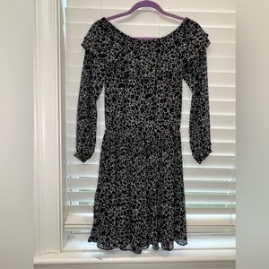 Michael Kors Black & White Star Print Dress